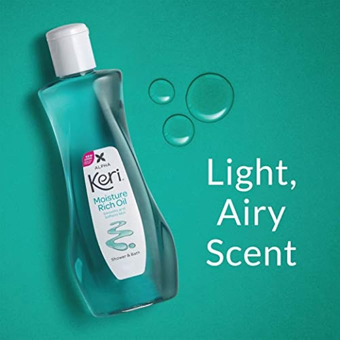 Keri Shower & Bath Moisture Rich Oil, Delicate, 16 Fl Oz - Image 4